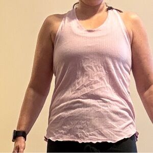 Nike Pink Ribbed Women's Top